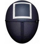 Squid Game Maschera Qualità Premium Simbolo Quadrato misura 25X18X9 Maschera Da Gioco Di Ruolo
