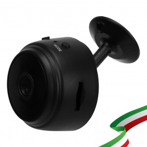 Mini telecamera spia Wifi 1080P con rilevamento movimento e visione notturna - Supporto scheda max128gb