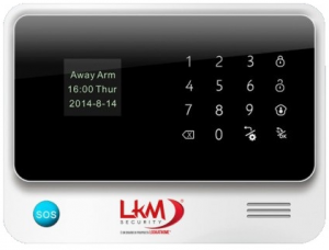 Antifurto LKM Security WiFI e GSM Con sensori Wireless tasto SOS 433Mhz colore bianco G90
