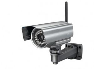 Telecamera IP Da Esterno IP66 Wireless LKM Security Videosorveglianza WiFi colore argento con P2P QR Code