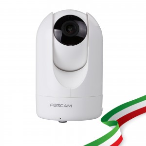 Foscam R4 Motorizzata 4 Megapixel Ultra HD H.264 Wireless/Cavo con Filtro IR-Cut - 8 Metri 110° Colore Bianco