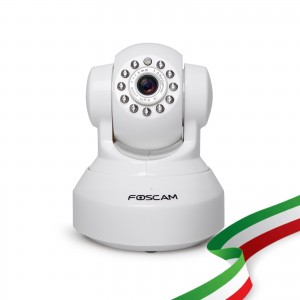 Foscam FI9816P IP Wireless HD 720P colore bianco ottica 1/4 2.8 mm 75°