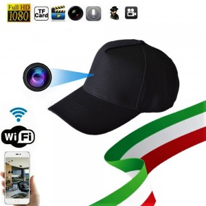Cappello spia Fotocamera Berretto da baseball Cappello videocamera nascosta 1080P WIFI 