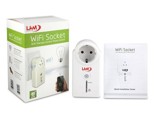 Presa elettrica con controllo  WiFi GSM  LKM® con applicazione per  iOS e Android