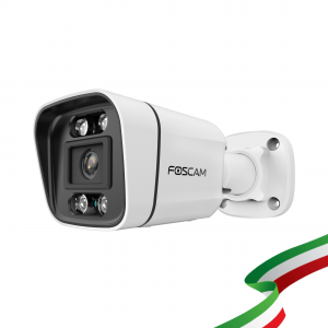 [ RICONDIZIONATA ] Telecamera IP Spotlight Foscam V5EP con faro LED e sirena integrati, 5 Megapixel POE