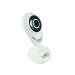 Telecamera Fisheye panoramica in HD 2 Megapixel e Wi-Fi 2.4 Ghz Colore Bianco 