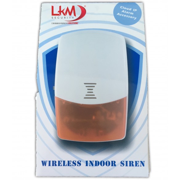 Sirena da interno wireless compatibile con Antifurto casa negozio LKM 