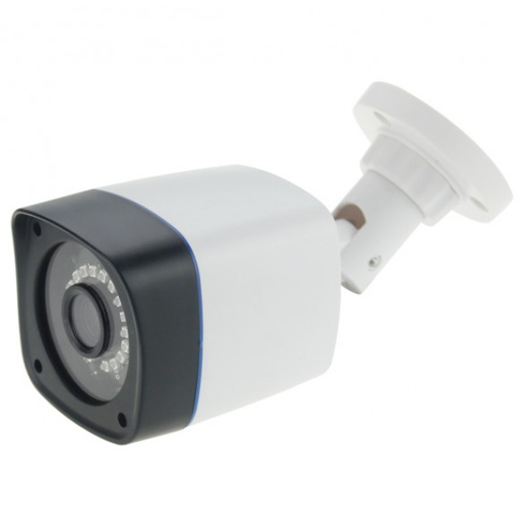 Kit DVR Analogico AHD con 4 Telecamere Analogiche da esterno colore Bianco