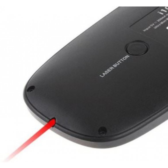 Mini tastiera wireless con mouse touchpad e puntatore laser