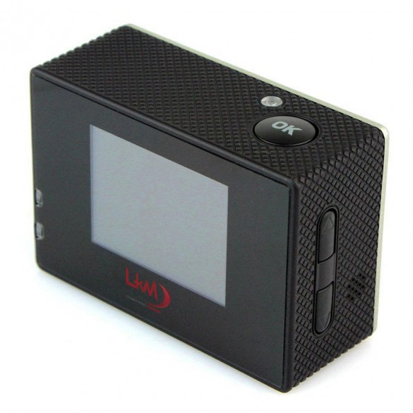 [Silver] ActionCam HD LKM 1080P  Impermeabile con Slot MicroSD e Micro USB per riprese sportive e professionali Colore Silver