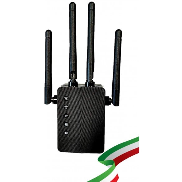 Estensore Wireless di segnale HDMI Dual Band 2,4 e 5GHz con ripetitore di  telecomando