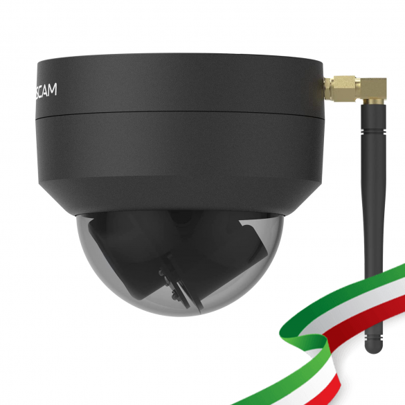 [ANTIVANDALO / ESTERNI] D4Z Telecamera IP da esterno Motorizzata Foscam Wifi 4 megapixel 1080P Antivandalo Colore Nero