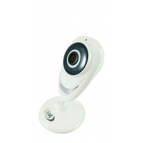 Telecamera Fisheye panoramica in HD 2 Megapixel e Wi-Fi 2.4 Ghz Colore Bianco 