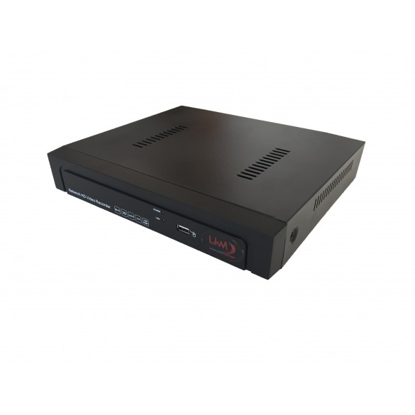 LKM® Registratore NVR 8 canali per telecamere ed impianti IP ad alta risoluzione colore nero - HD Foscam onvif compatibile
