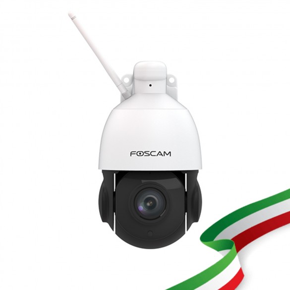 Telecamera IP da esterno Foscam SD2X WiFi 1080P PTZ con zoom ottico 18x audio integrato