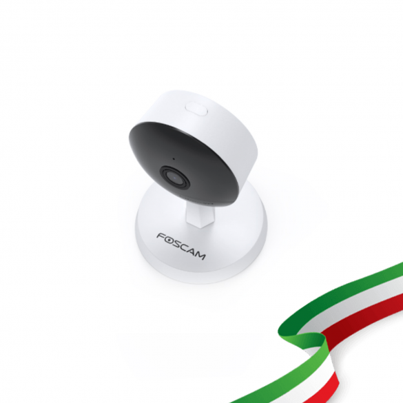 Foscam X4 Telecamera IP da interno WiFi Dual 4 MP con audio integrato compatibile con Alexa e Google Home colore Bianco