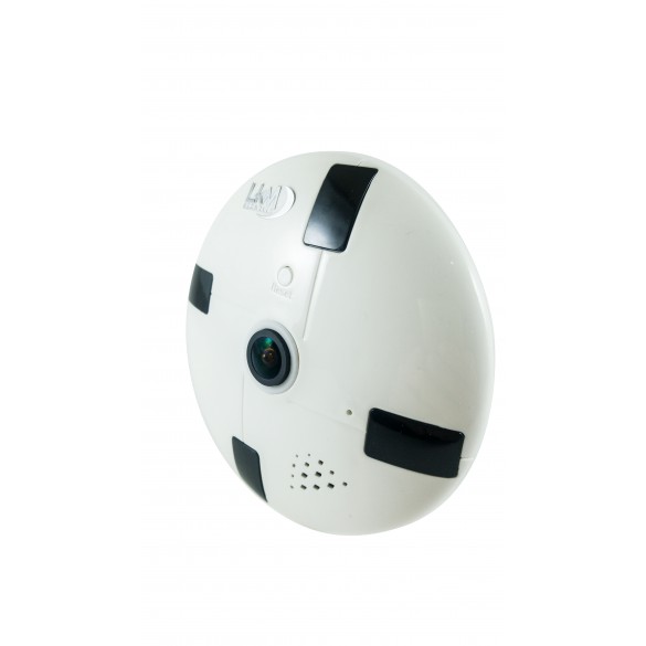 Telecamera Panoramica Fisheye Wifi per soffito LKM Security ad alta definizione con audio bidirezionale