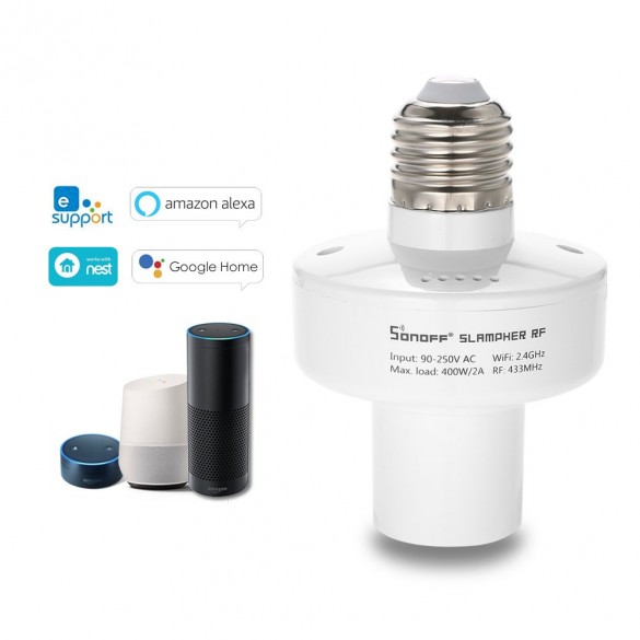 Adattatore Lampada Wifi per Smart Home Smart Adapter Sonoff E27