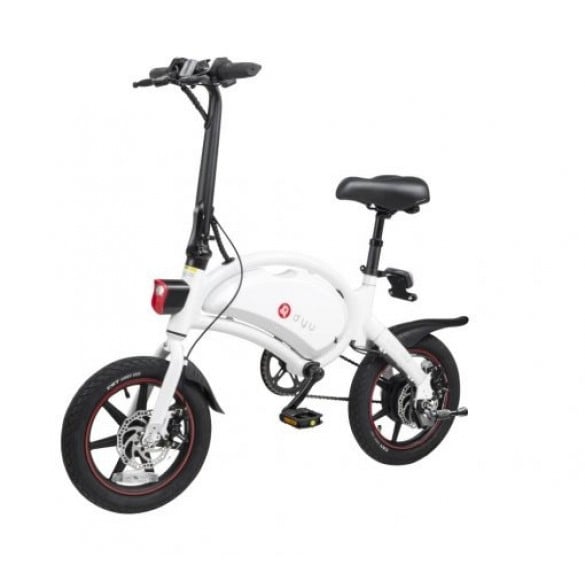 [FATTURA ITALIA] DYU D3 Plus. E-Power bike-Assistita bicicletta Elettrica 36V 10AH bici elettrica con 14 pollici pneumatici 250W 25Kmh Bonus Mobilità / Colore Bianco