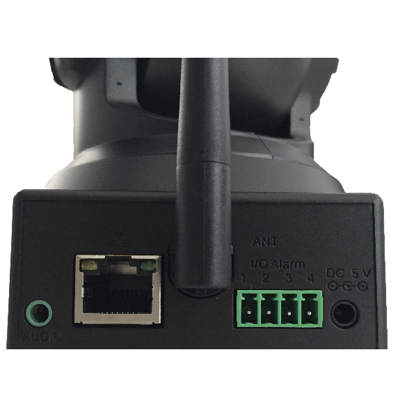 Telecamera LKM Security Wifi IP Wireless Camera Videosorveglianza  Motorizzata Pan Tilt Interno colore Nero Connettore I/O P2P QRCode