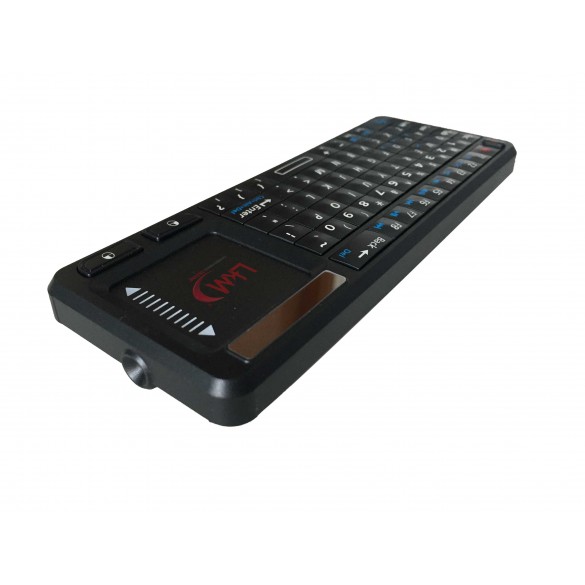 Mini tastiera wireless LKM Security®  con mouse touchpad e puntatore laser