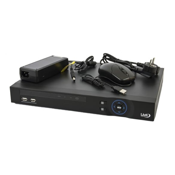 NVR per Telecamere IP PoE 9 Canali LKM Security con 8 porte PoE Onvif