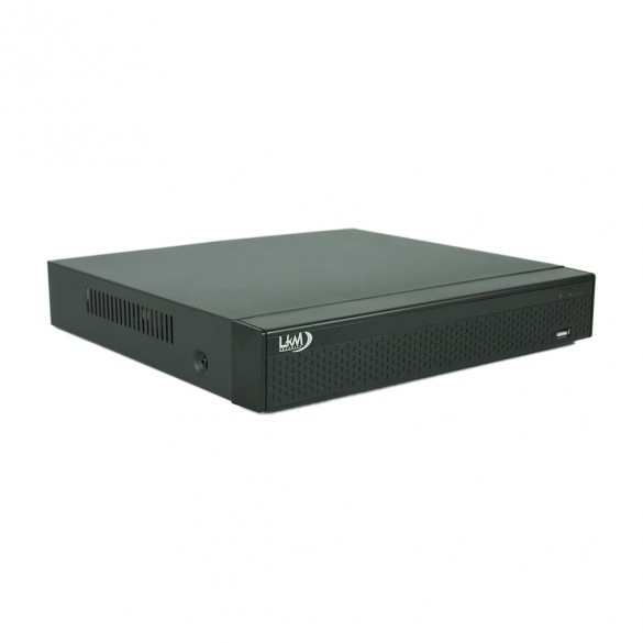NVR 16 Canali LKM Security per Telecamere IP ad Alta Risoluzione compatibile con Onvif 2.4 Colore Nero
