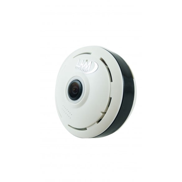 Telecamera panoramica Fisheye 360 LKM Security wifi da interno a soffitto colore Bianco 