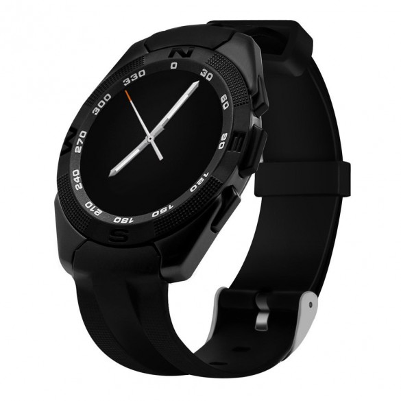 Smartwatch Bluetooth LKM Security con funzione cardiofrequenzimetro contapassi Colore Nero