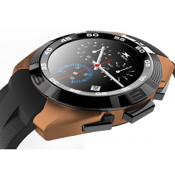 Smartwatch Bluetooth LKM Security con funzione cardiofrequenzimetro contapassi Colore ORO