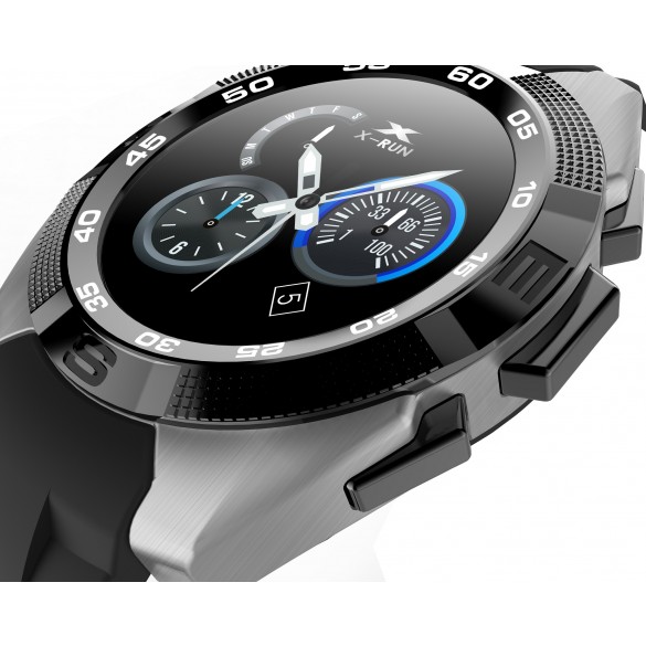 Smartwatch Bluetooth LKM Security con funzione cardiofrequenzimetro contapassi Colore Grigio