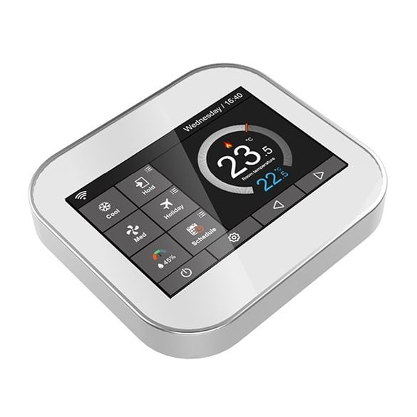 Termostato Wifi LKM-TRM02WH con Display LCD a Colori Touch Screen per Caldaia gestibile tramite APP