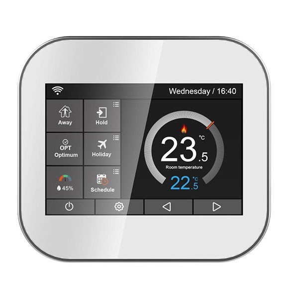 Termostato Wifi LKM-TRM02WH con Display LCD a Colori Touch Screen per Caldaia gestibile tramite APP
