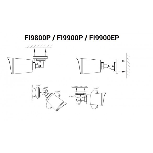 Foscam FI9800P - 1 Megapixel HD720P H.264 Wireless/Cavo con Filtro IR-Cut - 20 Metri - 69°