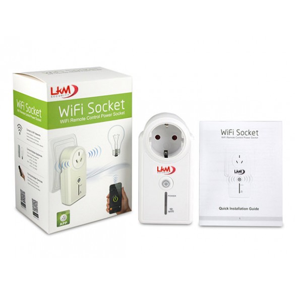Presa elettrica con controllo  WiFi GSM  LKM® con applicazione per  iOS e Android