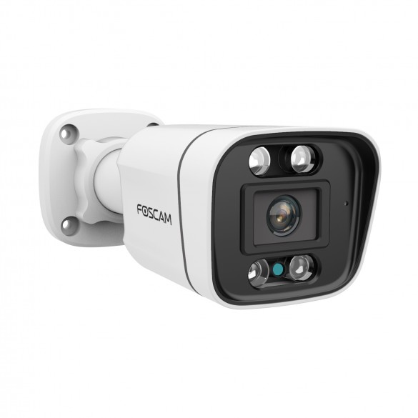 Telecamera IP Spotlight Foscam V5EP con faro LED e sirena integrati, 5 Megapixel POE