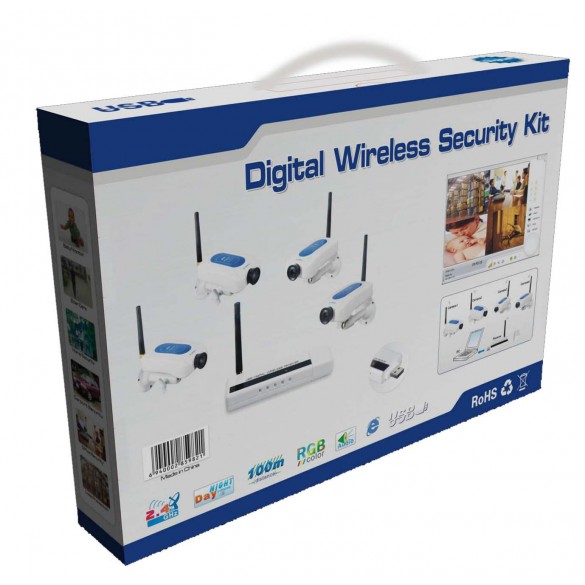 Kit Telecamera wireless Analogica WD213DE4 da interno