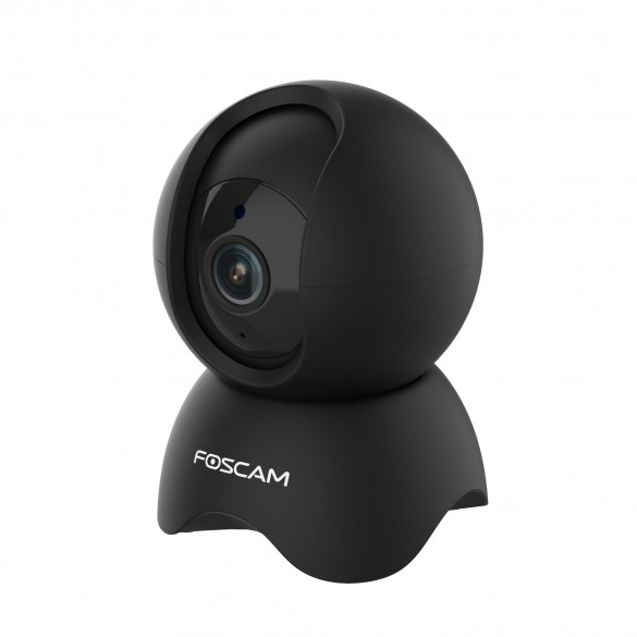 Foscam X5 Telecamera IP Motorizzata da interno WiFi 5 MP con audio integrato compatibile con Alexa e Google Home colore Nero