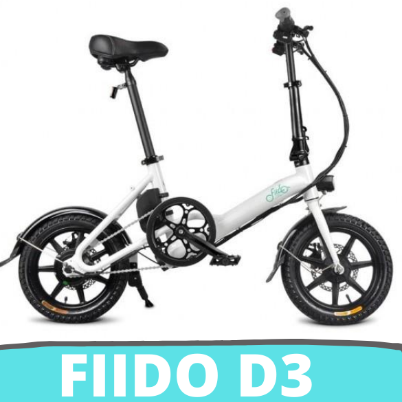 [FATTURA ITALIANA / BONUS] FIIDO D3 Bicicletta Elettrica Pieghevole con 250W Motore velocità Massima 25KM/H E-Bike Bianco 7.8Ah