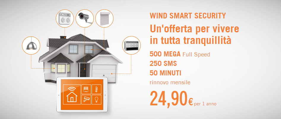 Scopri la nuova offerta internet per la sicurezza della tua casa: Wind Smart Security